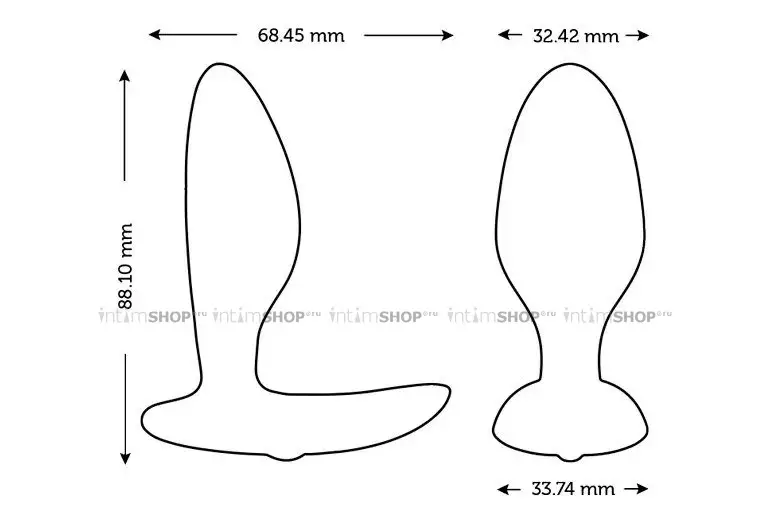 Анальная вибропробка We-Vibe Ditto+ с пультом ДУ, черная